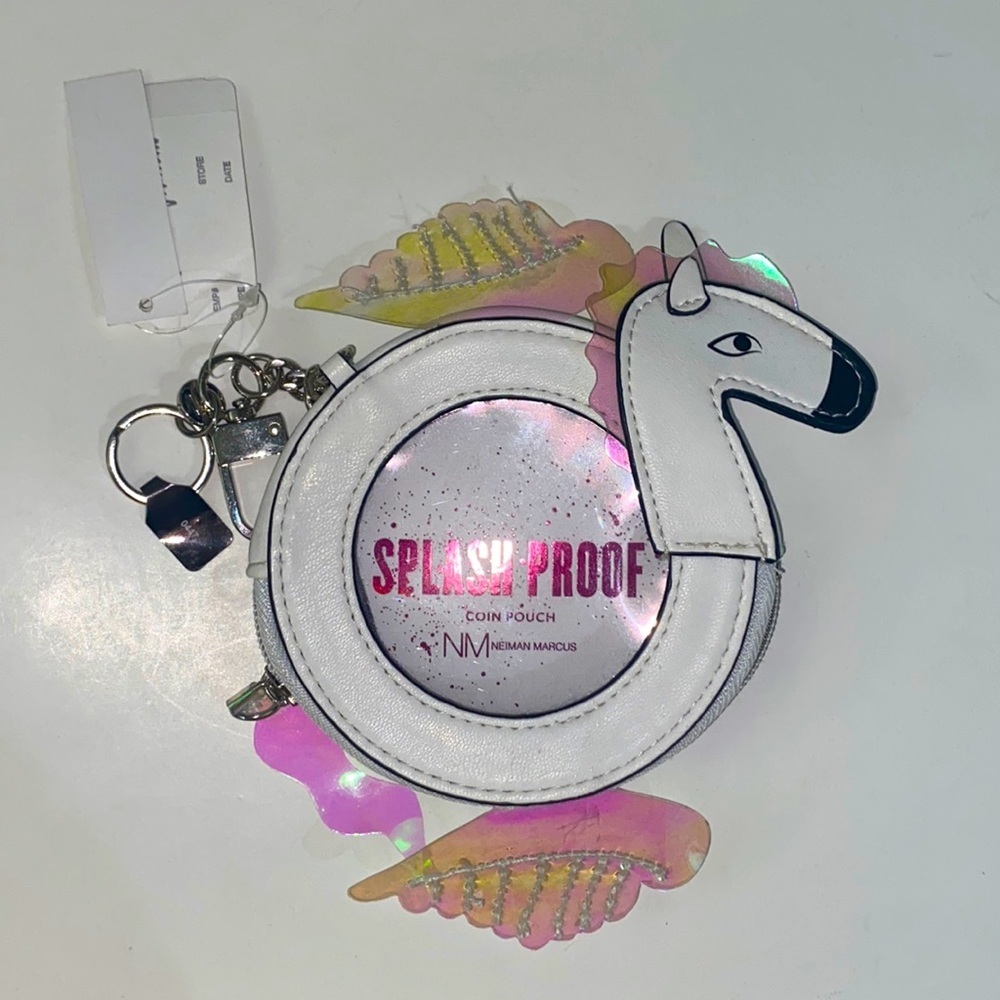 nwt neiman marcus splash proof coin pouch